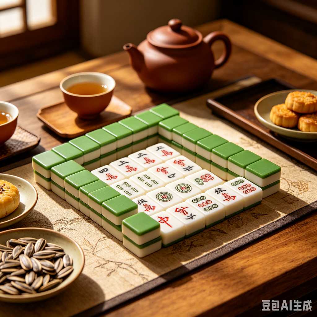 oriental style mahjong tiles